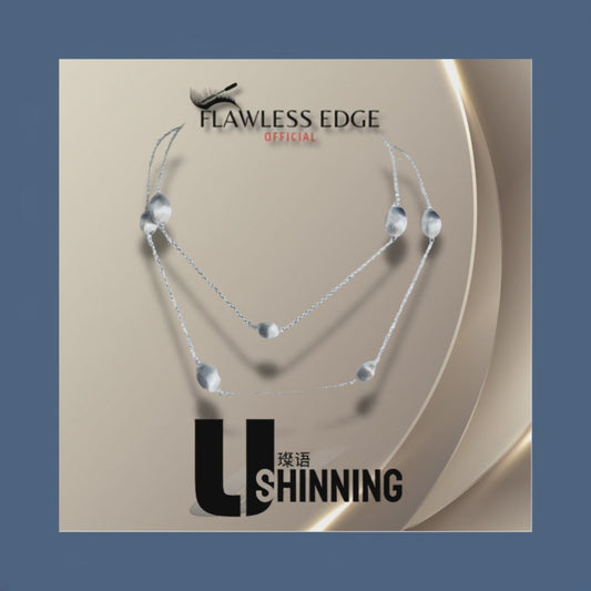 ShinningU- 925 silver lace ball necklace