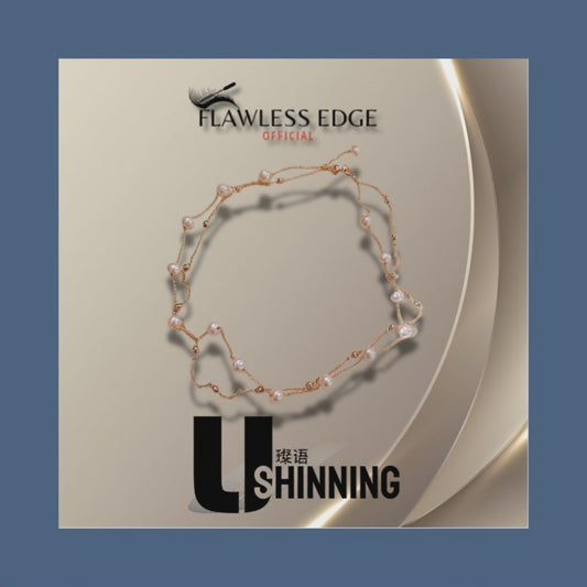 Handmade Full Star Pearl Necklace Double Layered Wear INS Style Light Luxury Natural Freshwater Pearl